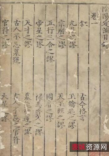 传承经典古籍高清扫描+《阴阳定论o明嘉靖时期刊本》