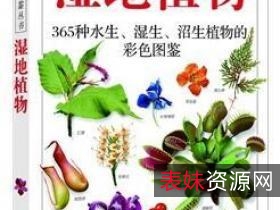 《湿地植物：365种水生、湿生、沼生植物的彩se+tu鉴》5本PDF格式电子书
