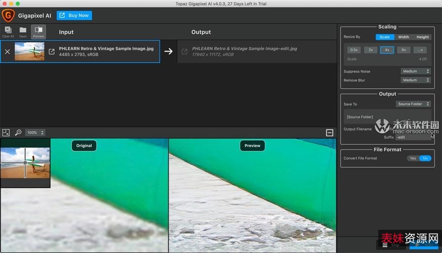 AI人工智能图片无损放大软件Topaz+Gigapixel+AI+5.7官方最新版