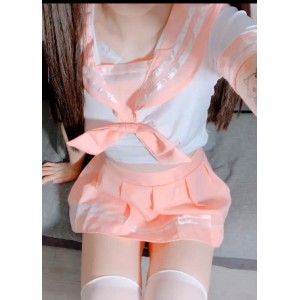 粉色JK妹子风格小姐姐视频：476MB梦幻之旅