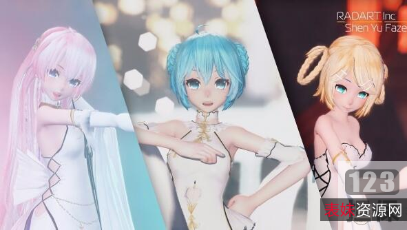 4K高清神谕法则之TDA式旗袍系列动漫：初音、巡音、镜音小宅男必备！